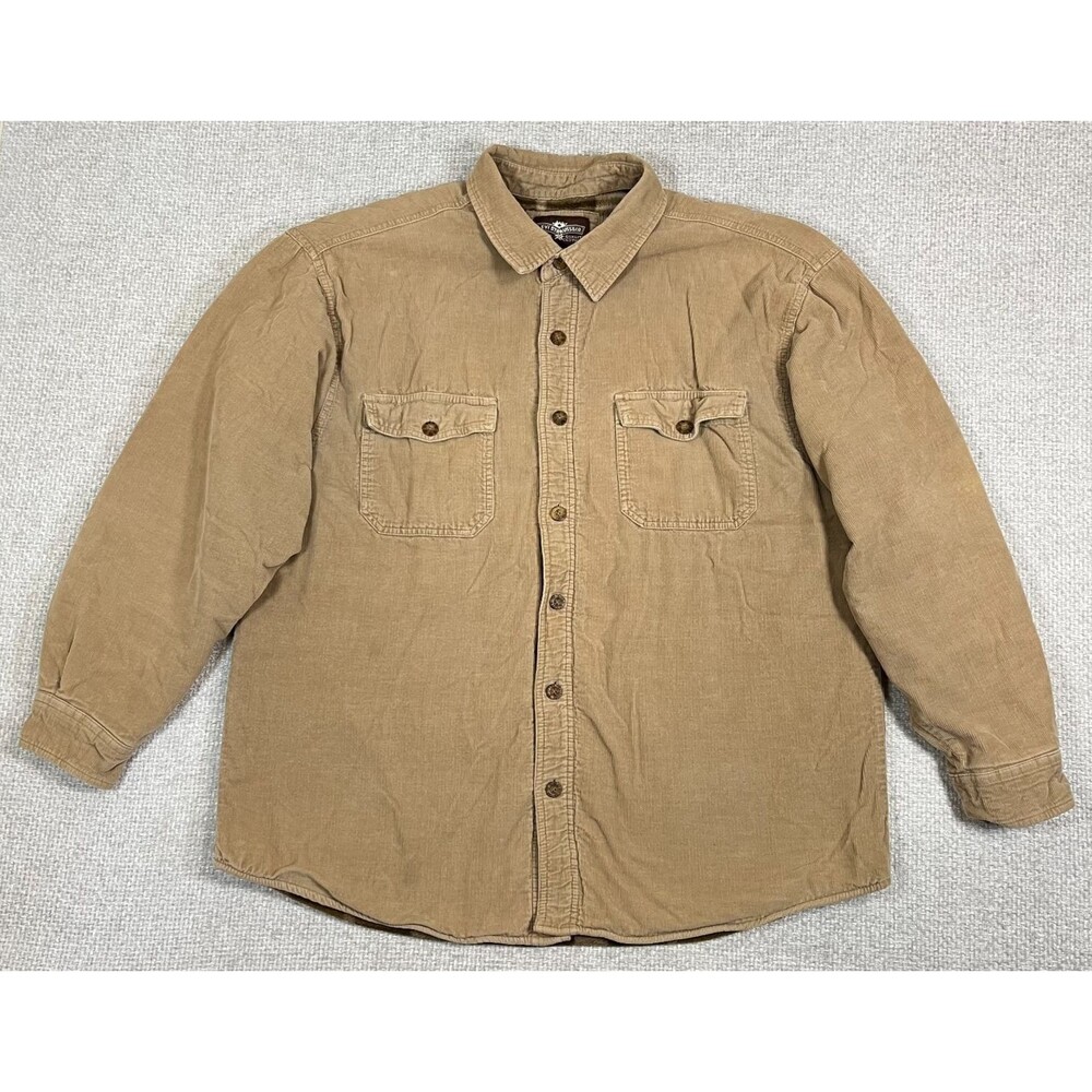 Levi's Corduroy Jacket Shacket Shirt Fleece Lined Men's XL Button Up Insulated